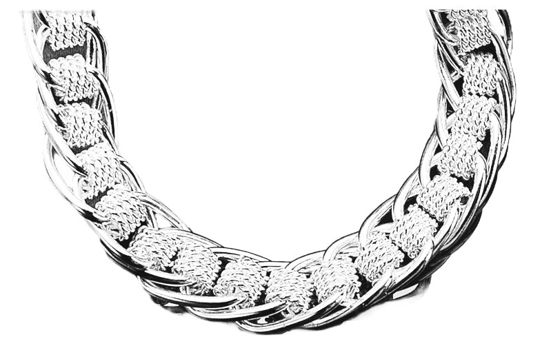 Elegant Sterling Silver Link Bracelet