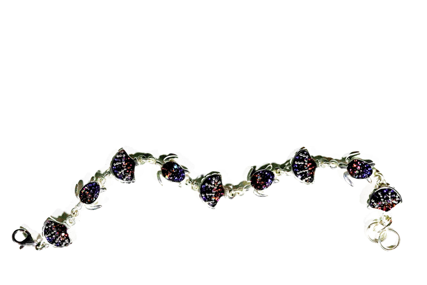 Radiant Spectrum and Rainbow Brilliance Sterling Silver Harmony Bracelet