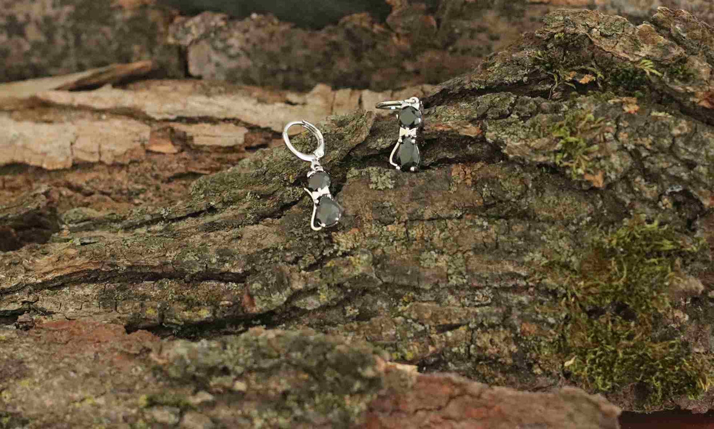 Sterling Silver Kitty Spark Cat Duo Set