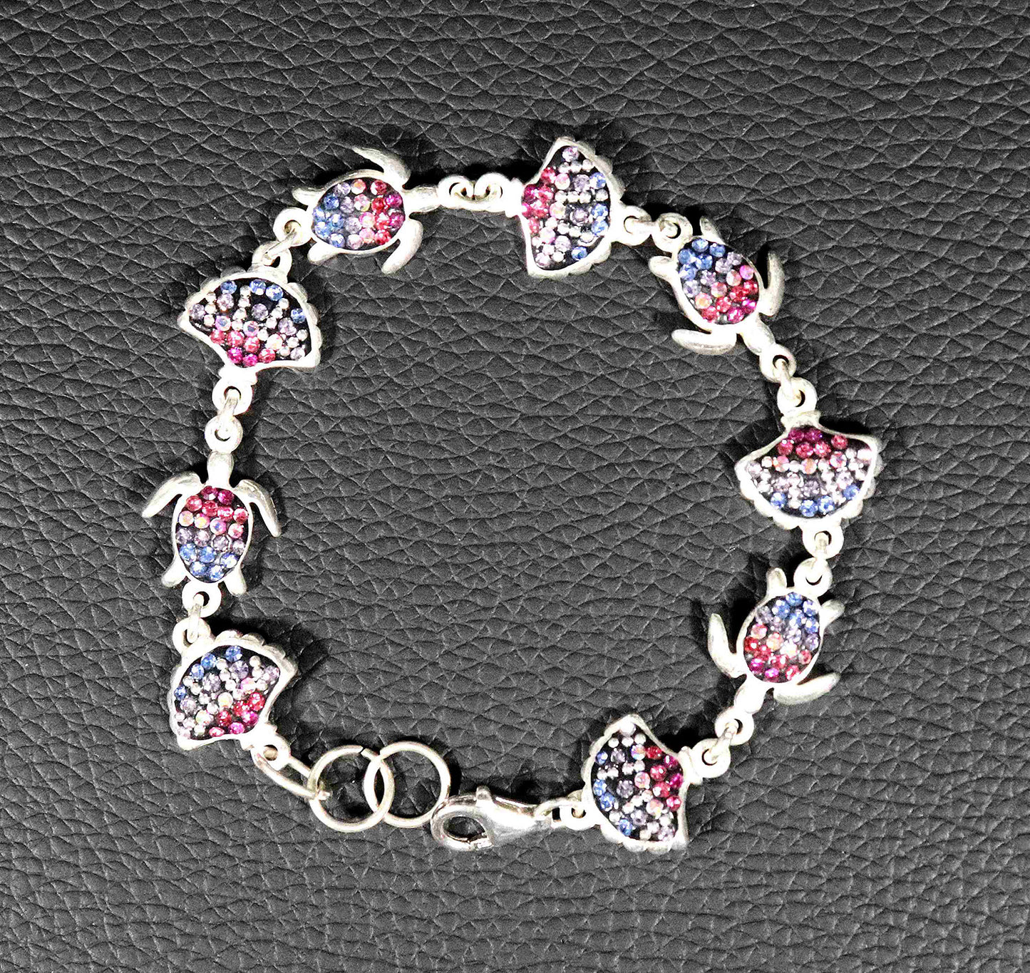 Radiant Spectrum and Rainbow Brilliance Sterling Silver Harmony Bracelet