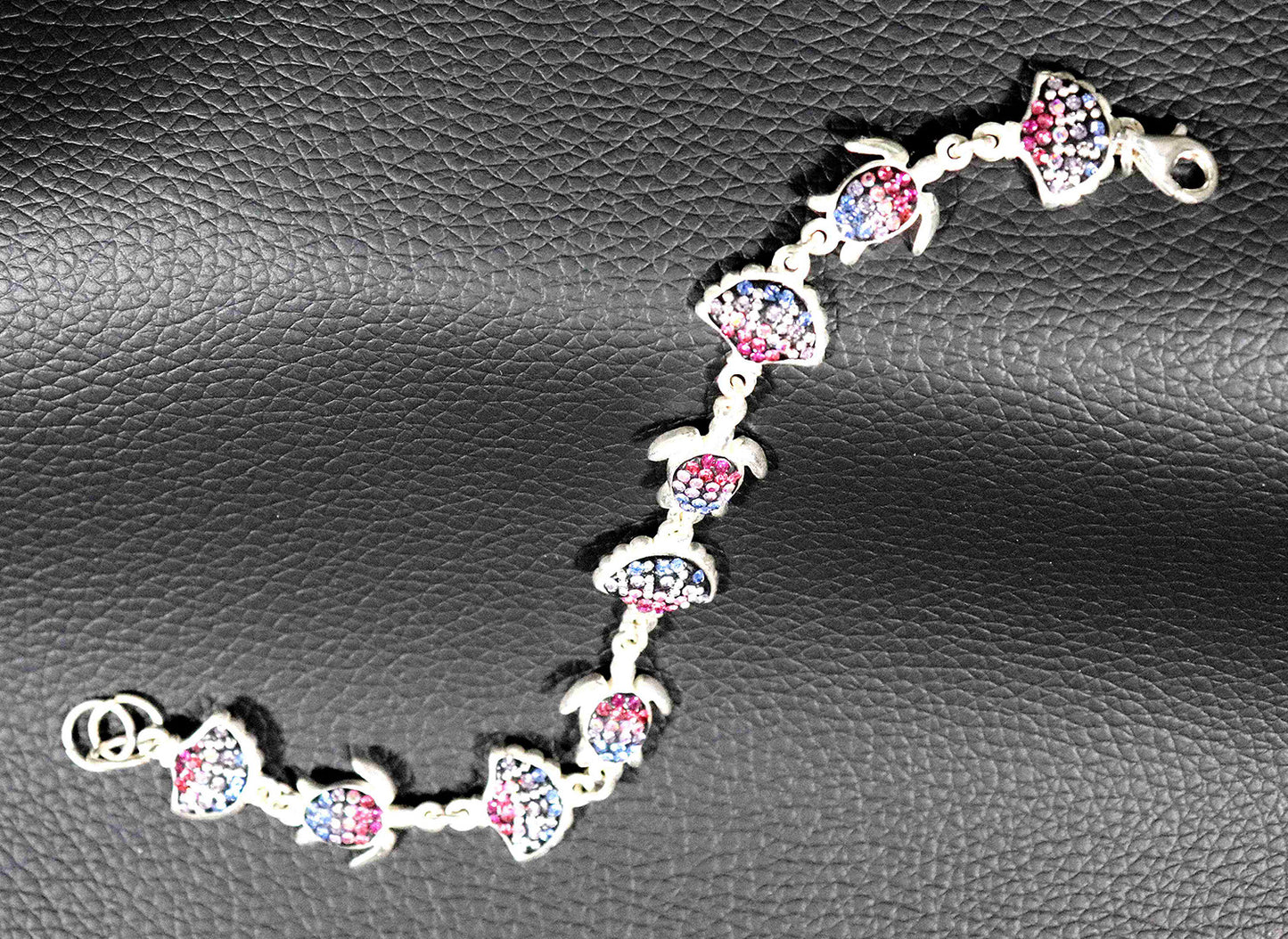 Radiant Spectrum and Rainbow Brilliance Sterling Silver Harmony Bracelet