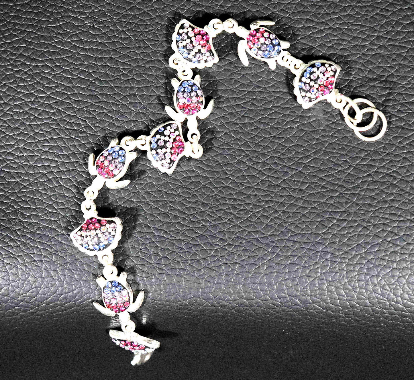 Radiant Spectrum and Rainbow Brilliance Sterling Silver Harmony Bracelet