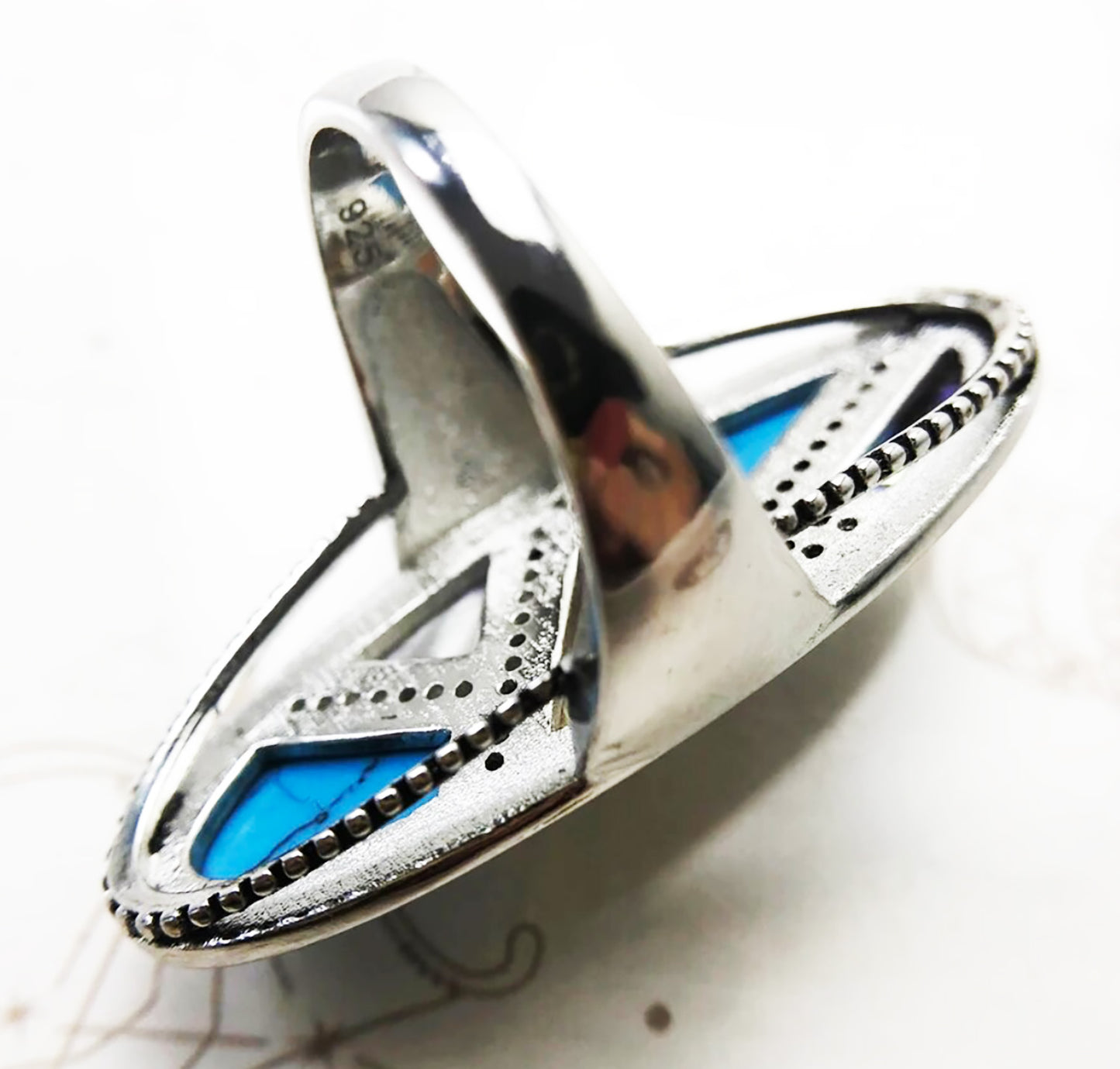 Enchanting Spectrum. Sterling Silver Mystical Mirage Oblong Shape Ring