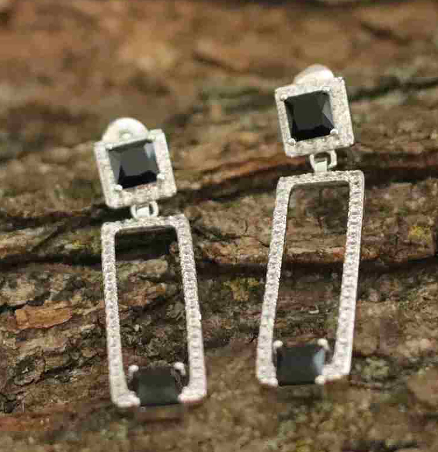 Monochrome Brilliance Sterling Silver Cubic Zirconia Jewelry Set