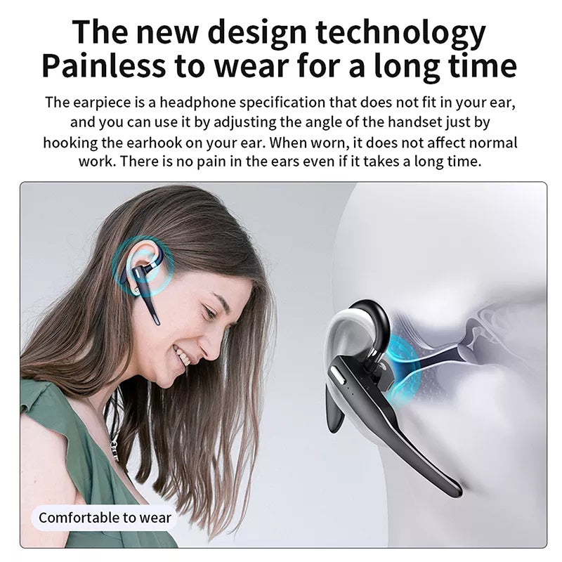 Innovative Wireless Earpiece with Noise Cancelling Microphone