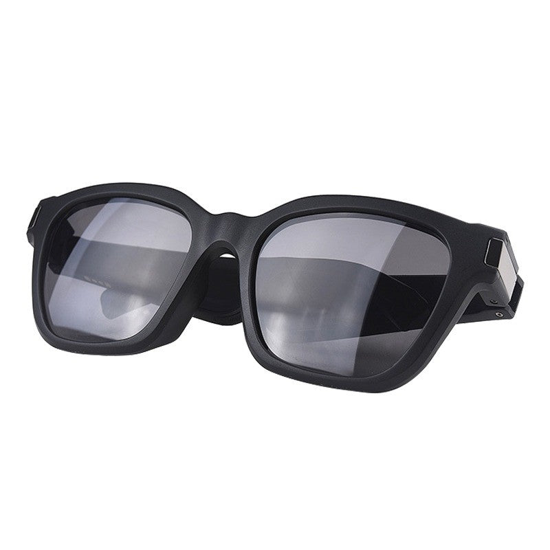 High-Tech Smart Sunglasses With Wireless Audio Enhancements - Black