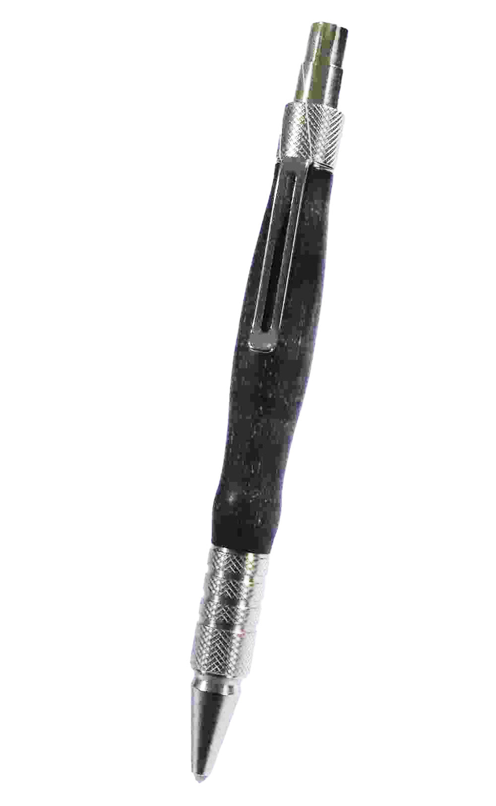 Handcrafted Black Color Acrylic With Stainless Steel Trimming Click Pen