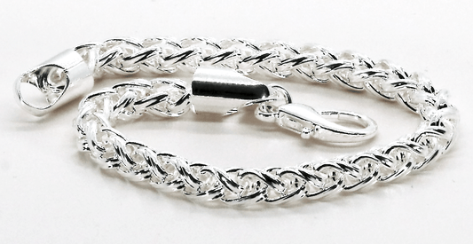 Elegant Sterling Silver Turkish Link Bracelet