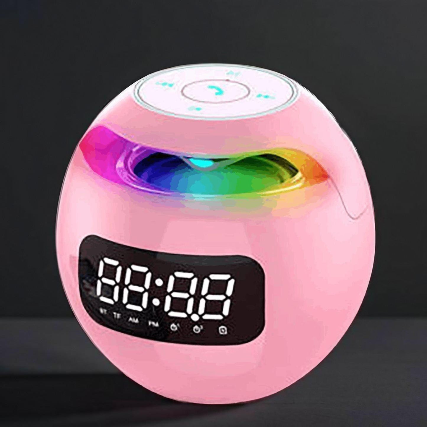 Bluetooth Alarm Clock with Colorful Night Lights