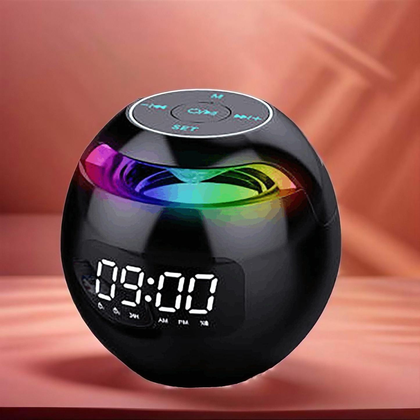 Bluetooth Alarm Clock with Colorful Night Lights