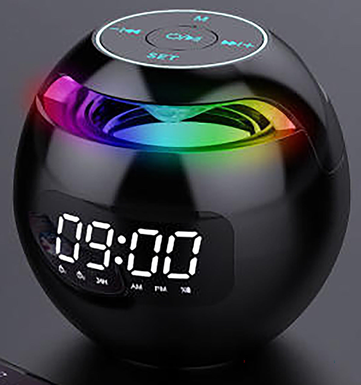 Bluetooth Alarm Clock with Colorful Night Lights