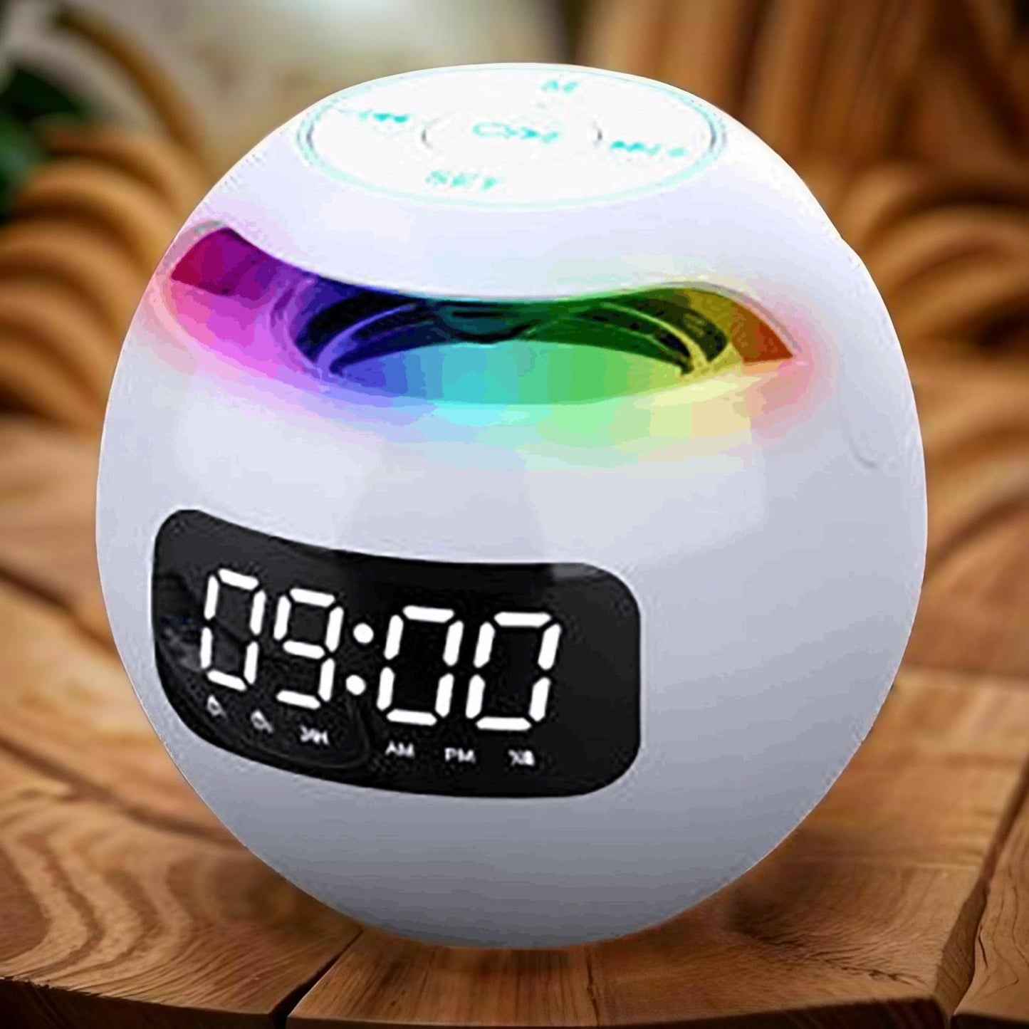 Bluetooth Alarm Clock with Colorful Night Lights