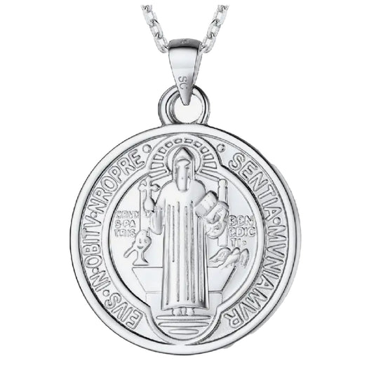 Sacred Journey Sterling Silver Saint Christopher Pendant Necklace